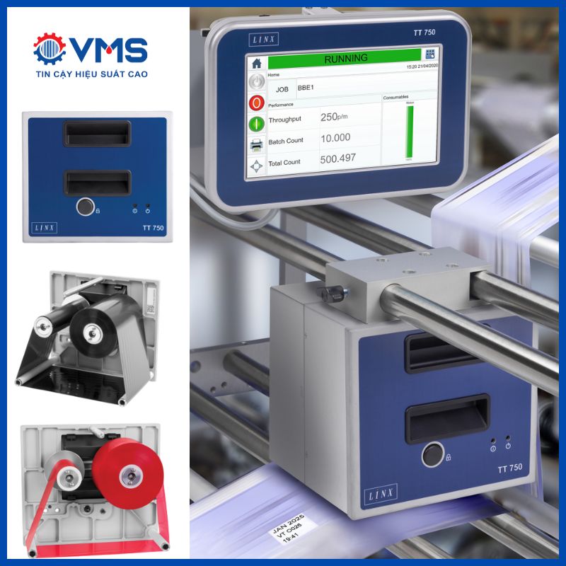 Máy in date ruy băng TTO