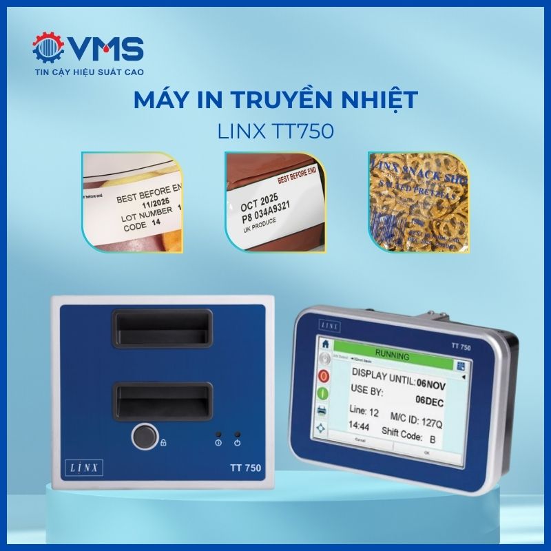 Máy in truyền nhiệt (ruy băng) Linx TT750