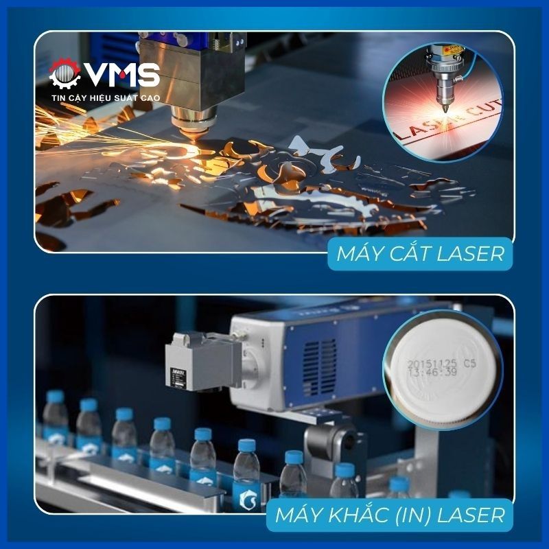 So sánh máy khắc laser công nghiệp và máy cắt laser CNC
