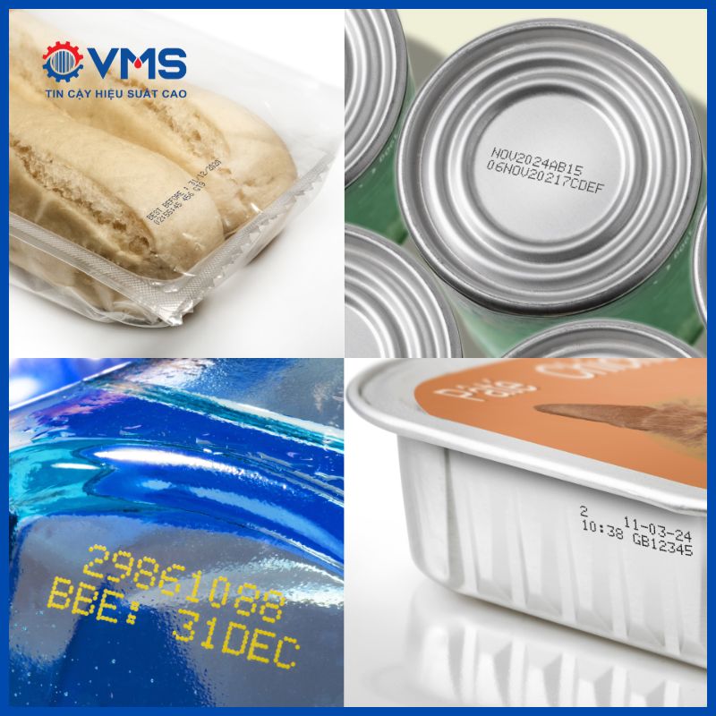 Máy in puhn date Linx có thể in được trên nhiều chất liệu