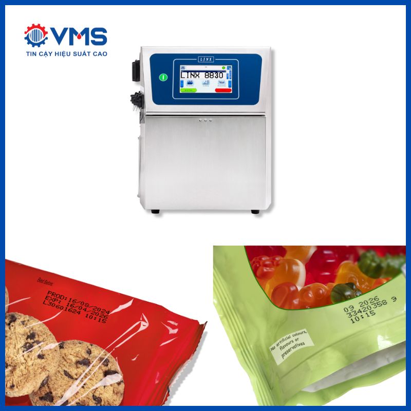 Máy in phun Linx 8830 lên bao bì thực phẩm