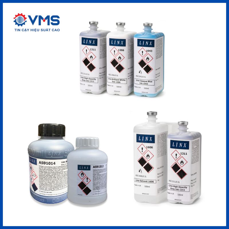 Máy in phun Linx sử dụng dung môi, mực in