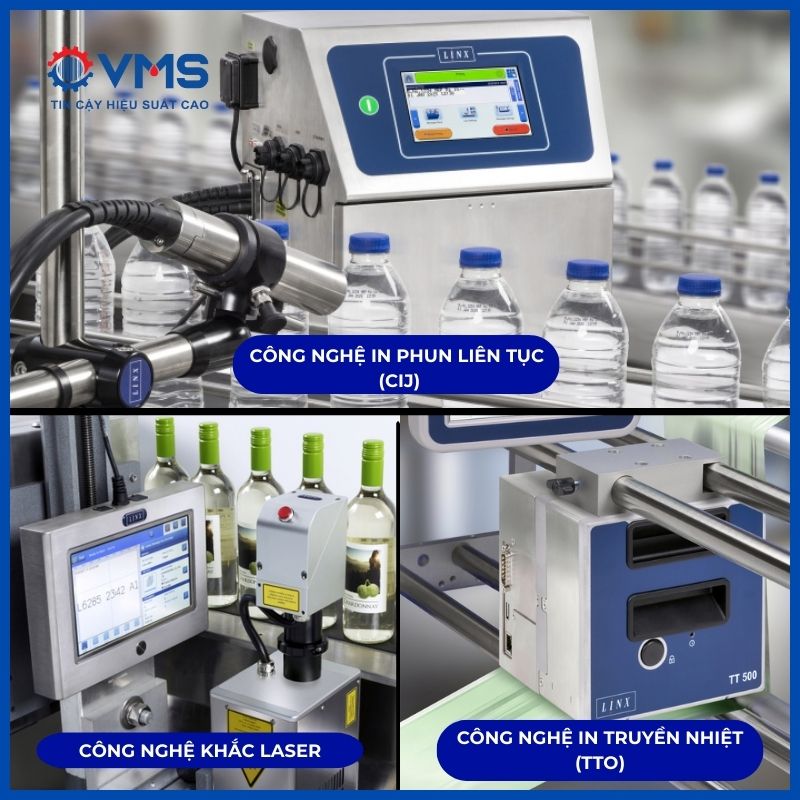 3 công nghệ của máy in date Linx