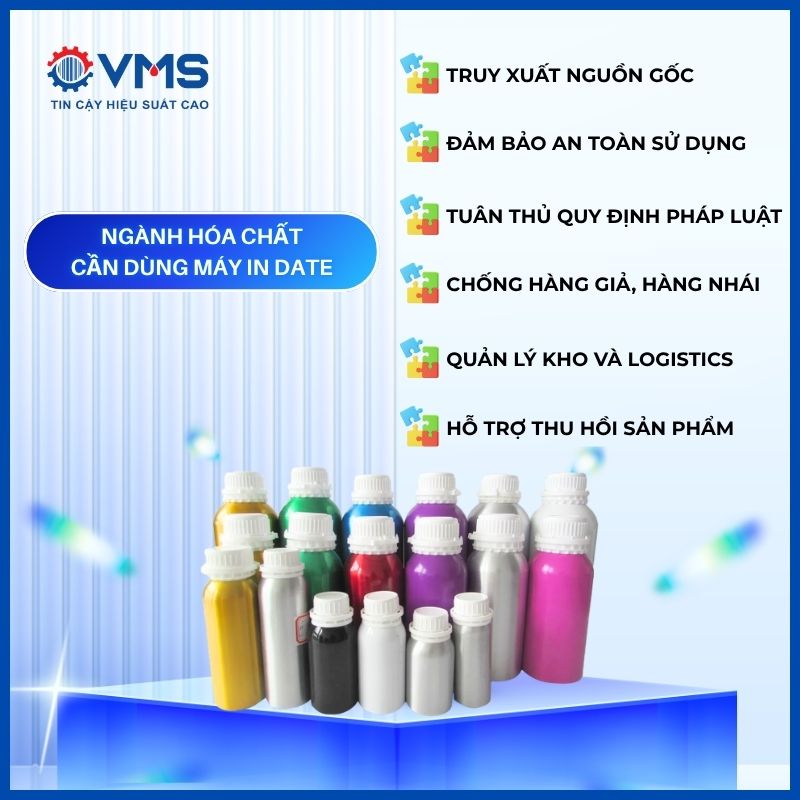 Lý do ngành hóa chất cần máy in date chuyên dụng