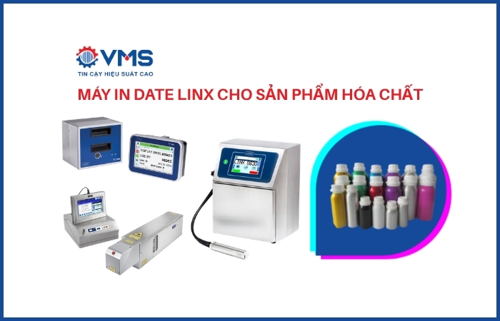 Máy in date Linx cho sản phẩm hóa chất công nghiệp