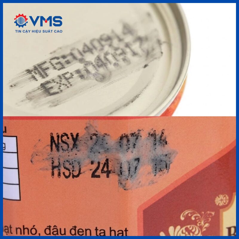 Bản in mờ nhòe, lem mực 