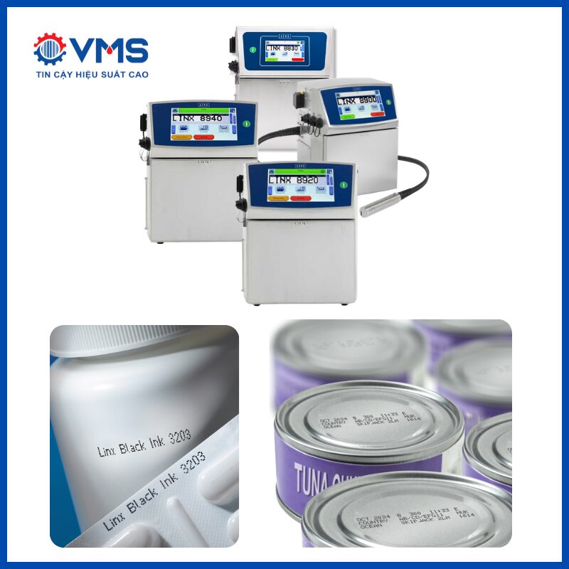 Máy in date Linx CIJ lên vỏ hộp