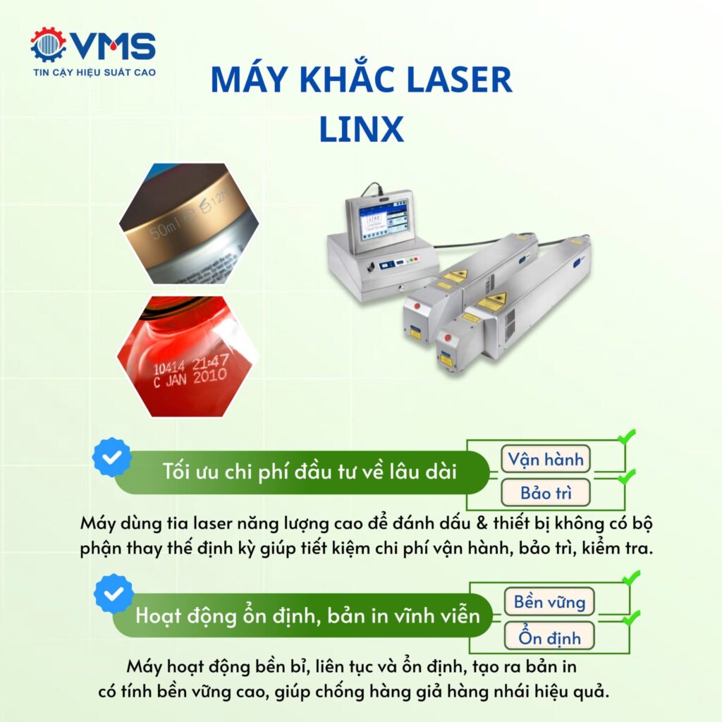 Ưu điểm của máy khắc laser Linx