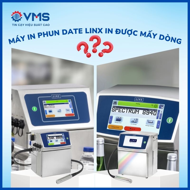 Máy in phun date Linx in được mấy dòng?