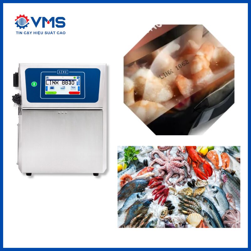 Máy in date Linx cho ngành thủy sản
