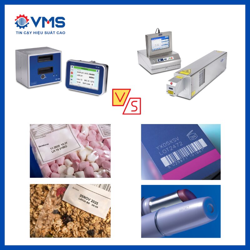 Máy khắc laser và máy in truyền nhiệt Linx 