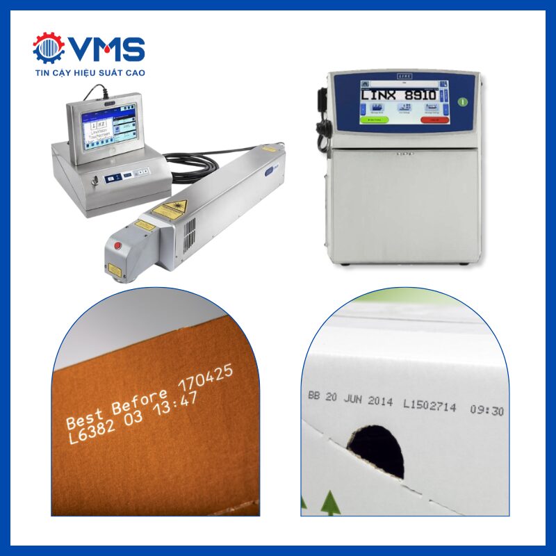 Bạn chọn công nghệ CIJ hay laser để in date lên thùng carton?