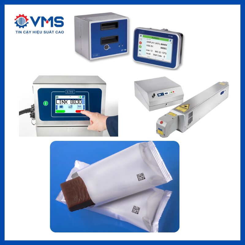 Máy in date Linx bao bì thực phẩm đông lạnh