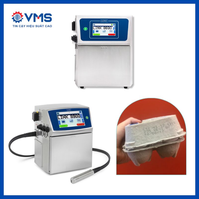 Máy in phun CIJ Linx lên trứng