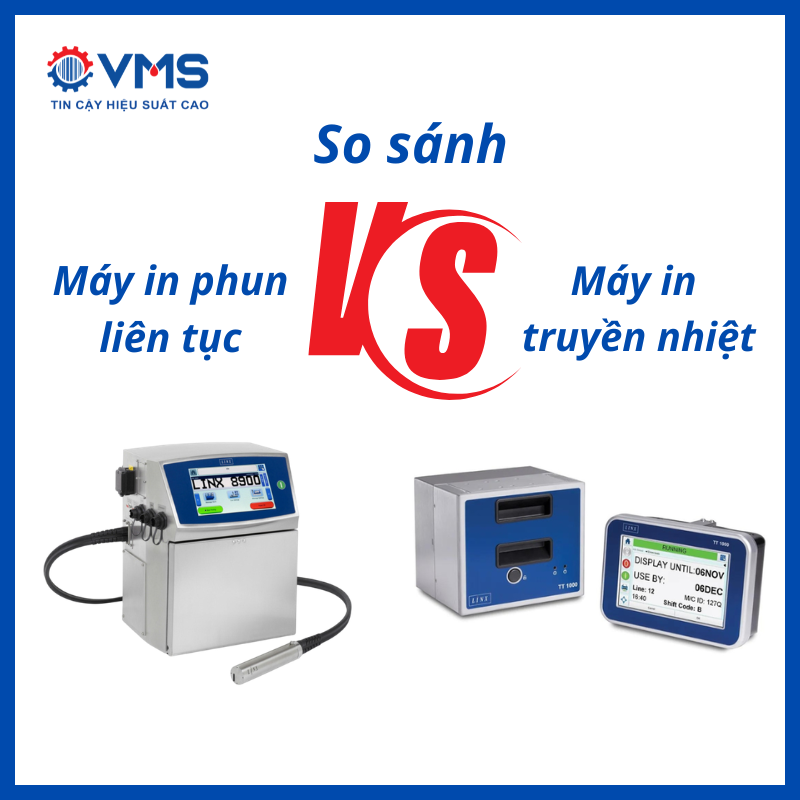 So sánh máy in phun date và máy in truyền nhiệt Linx 